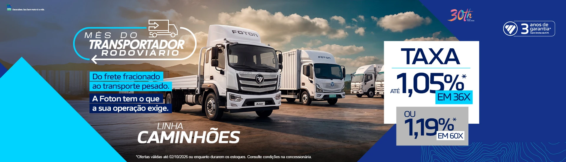 Banner de site - Caminhões_